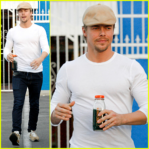 Derek Hough Breaks A Sweat Practicing For Upcoming Disney Special